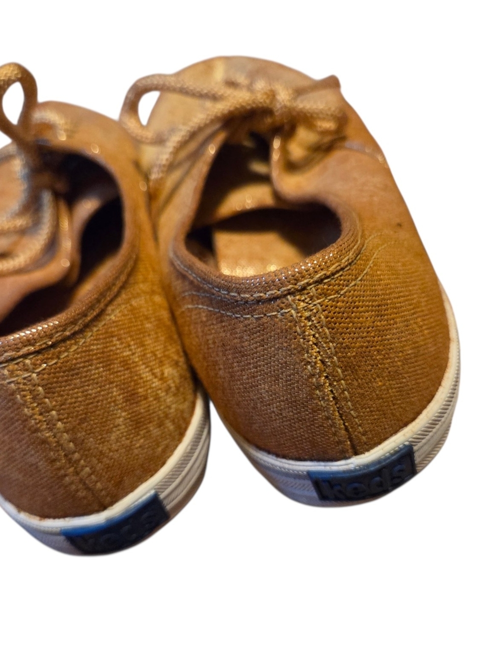 Keds Women’s Metallic Bronze Canvas Sneakers - Picture 6 of 7
